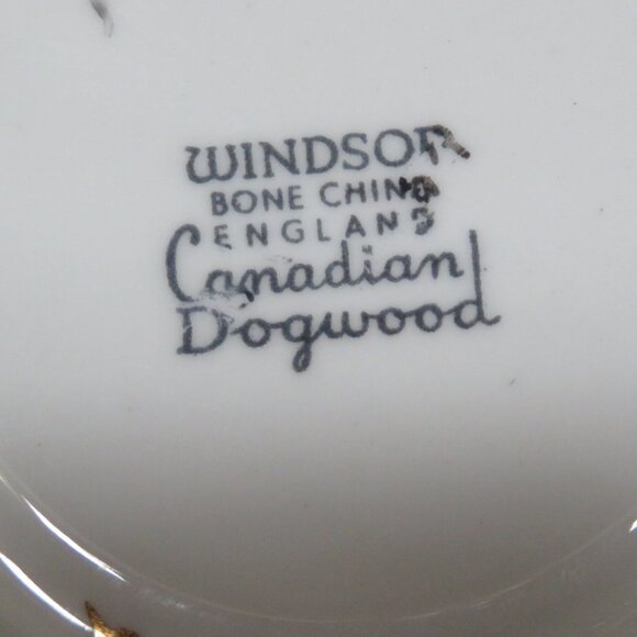Windsor Ware Bone China Canadian Dogwood Teacup & Saucer Vintage (K648) - Picture 6 of 6